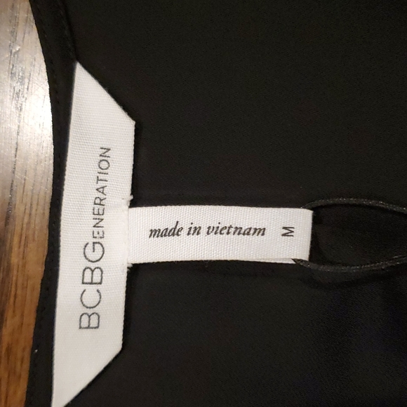 Womens BCBGeneration black wrap top size M - Picture 4 of 5